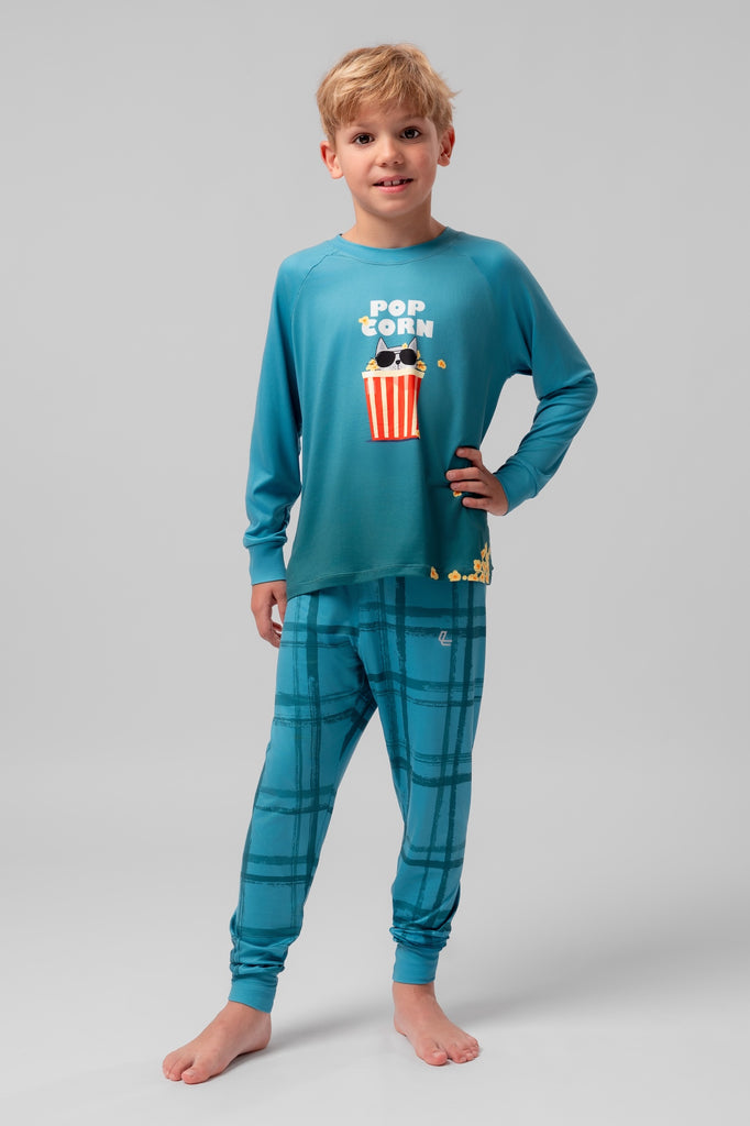 lelosi boy's pyjamas popcorn 0