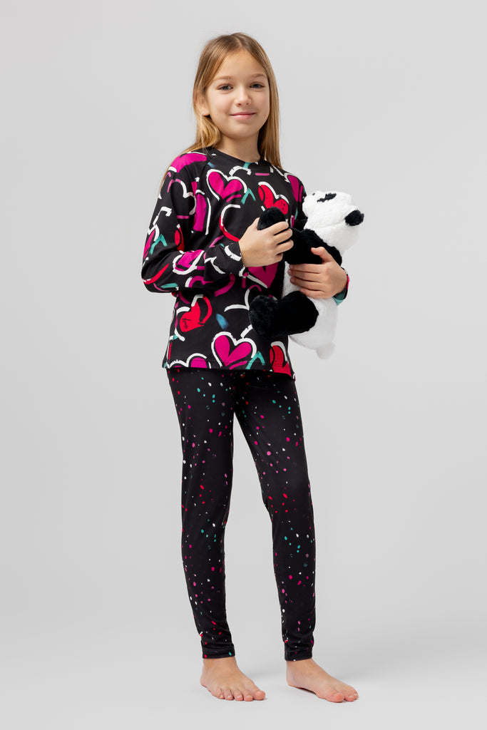 lelosi kids pyjamas heartful 0