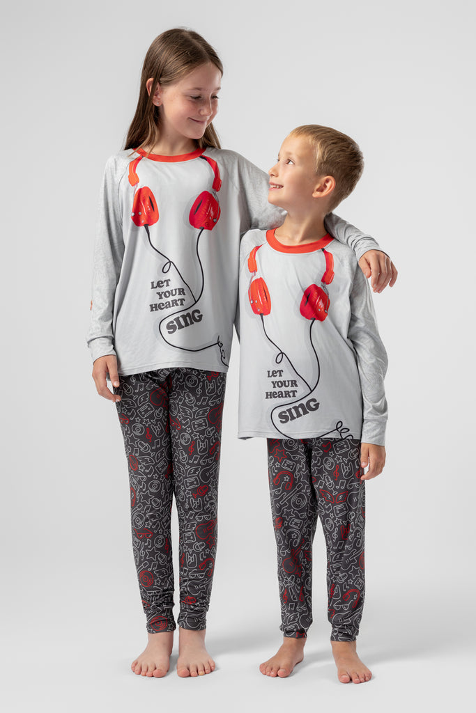 lelosi kids pyjamas heartbeat 0