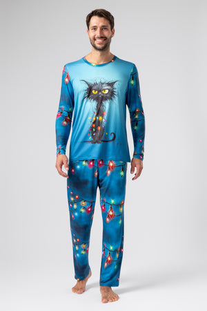 lelosi men's pyjamas catvibe 1