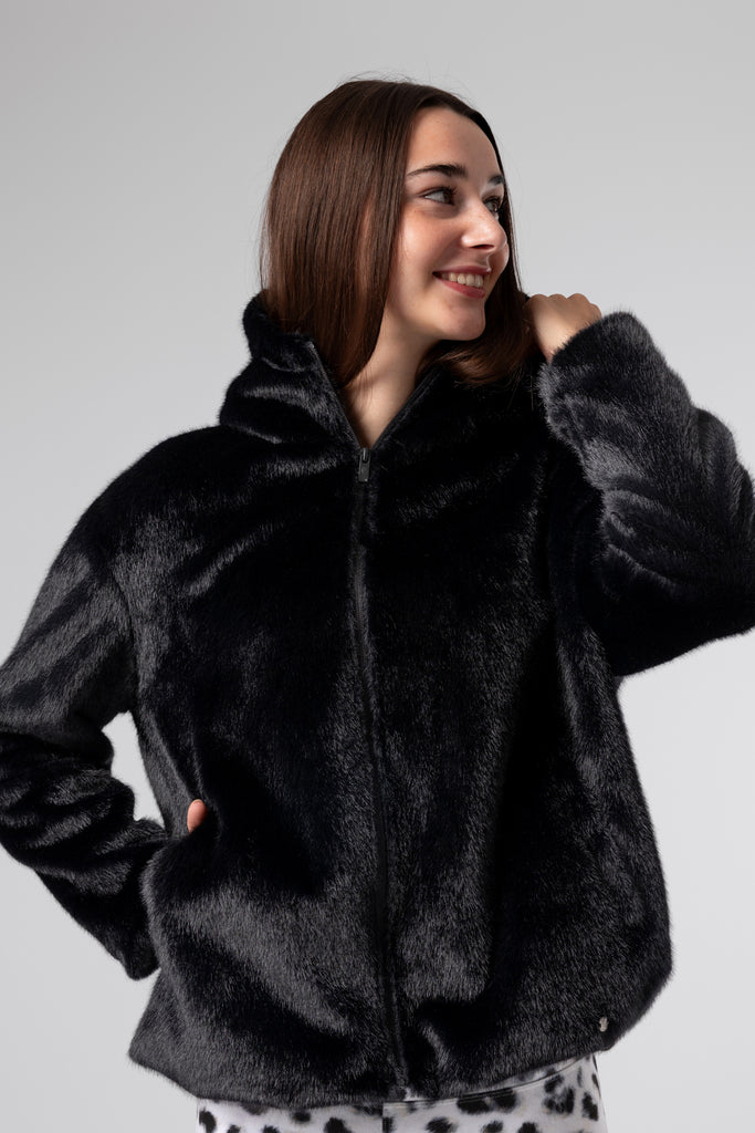 lelosi faux fur jacket warmy 0