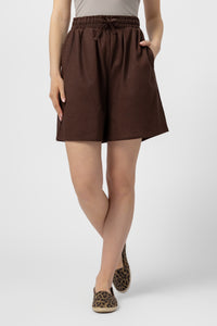 ChicLine bermuda shorts Espresso