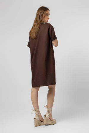 lelosi chicline dress espresso 1