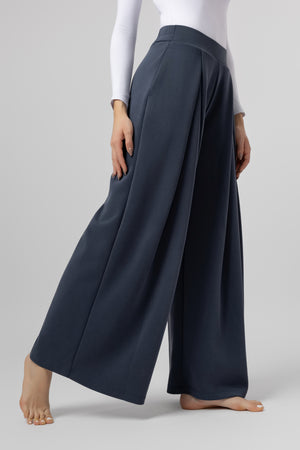 lelosi chicline relaxed pants azurea 1